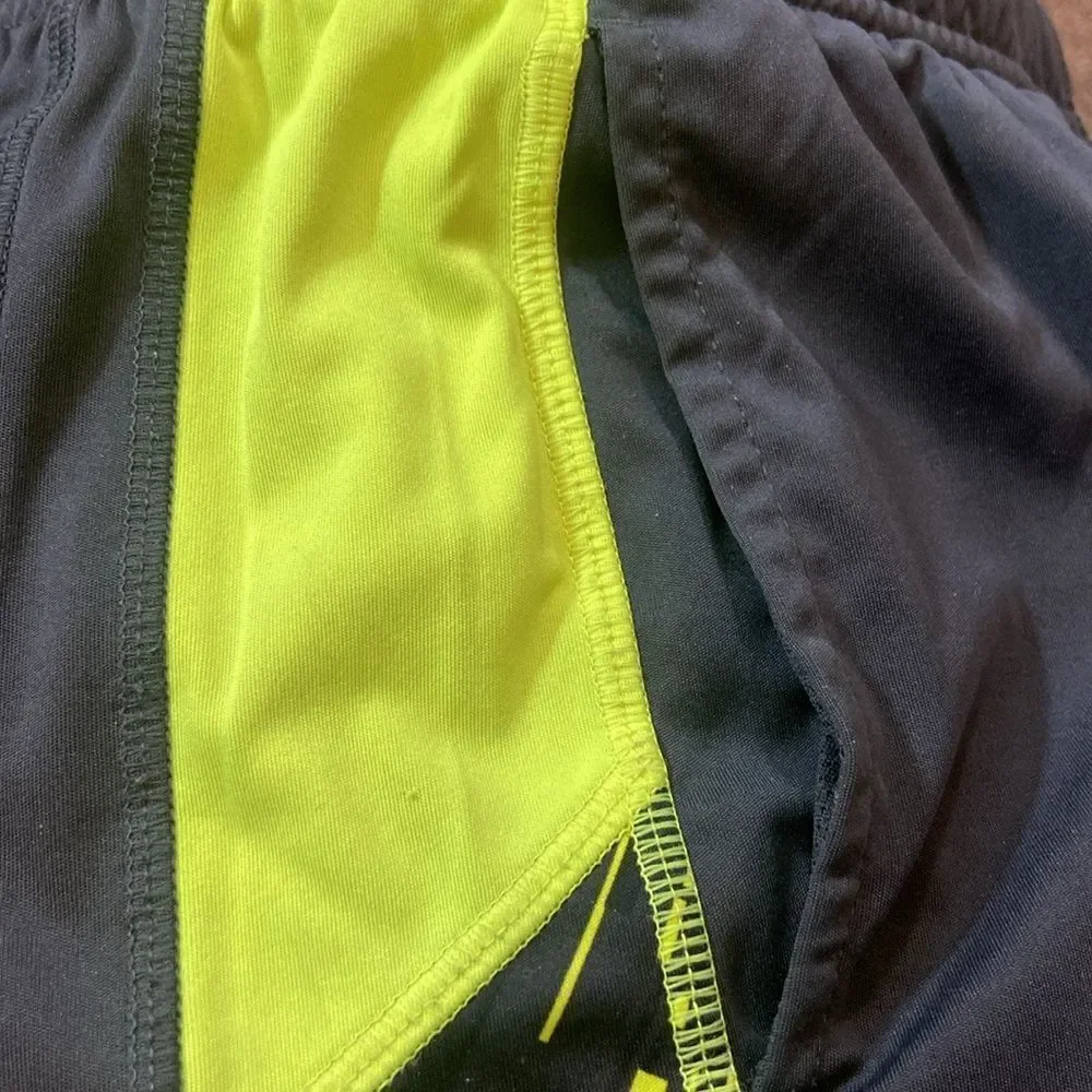 10/$50 Nike Kids Black Gray and Yellow Athletic Shorts Size S